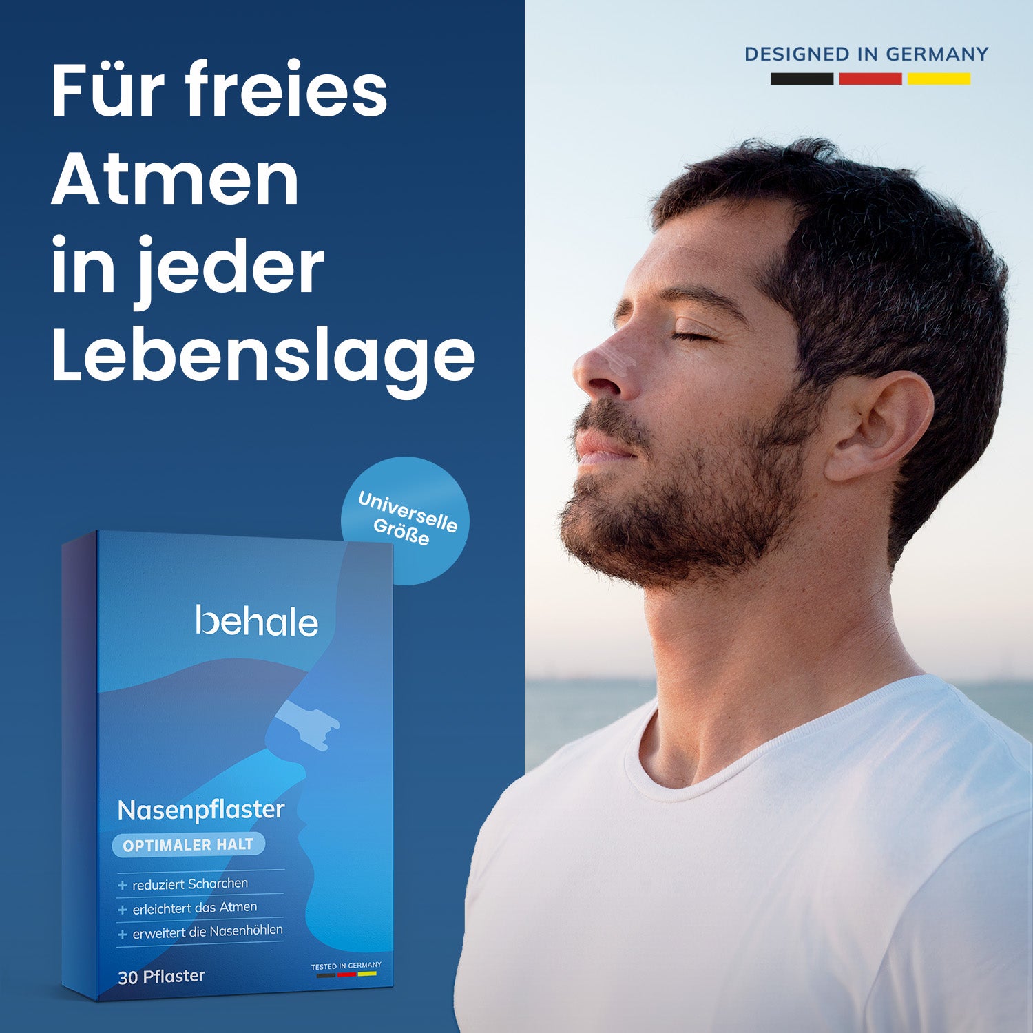 Behale® Nasenpflaster | Fördert Nasenatmung | Fachärztlich geprüft