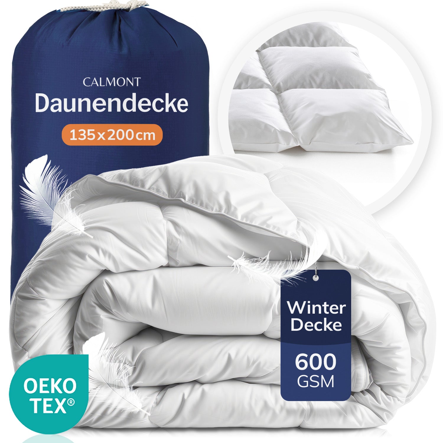 Daunen Bettdecke | OEKO-TEX® STANDARD 100 | DOWNPASS-zertifiziert